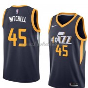 Utah Jazz Basketball Trøjer 2018 Donovan Mitchell 45# Icon Edition..